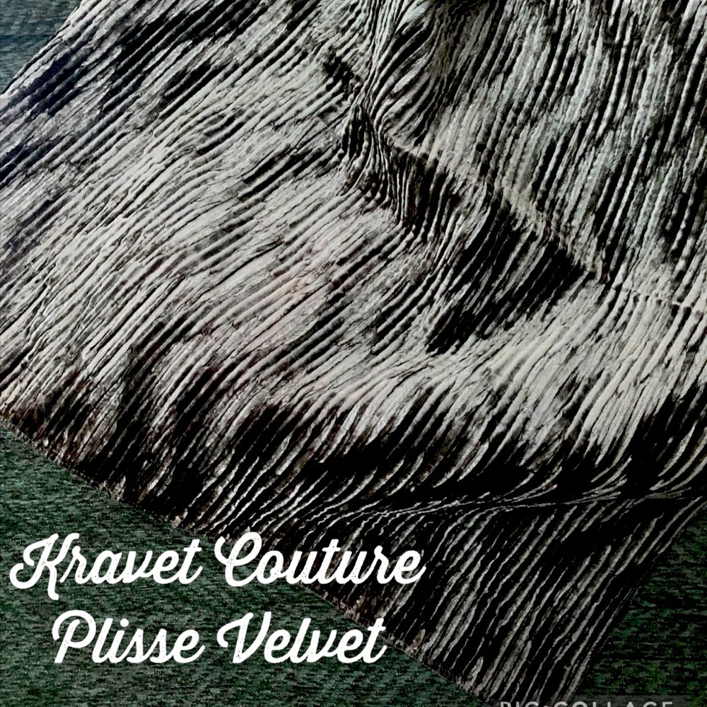 Vintage Kravet  Couture Silk Plisse Velvet